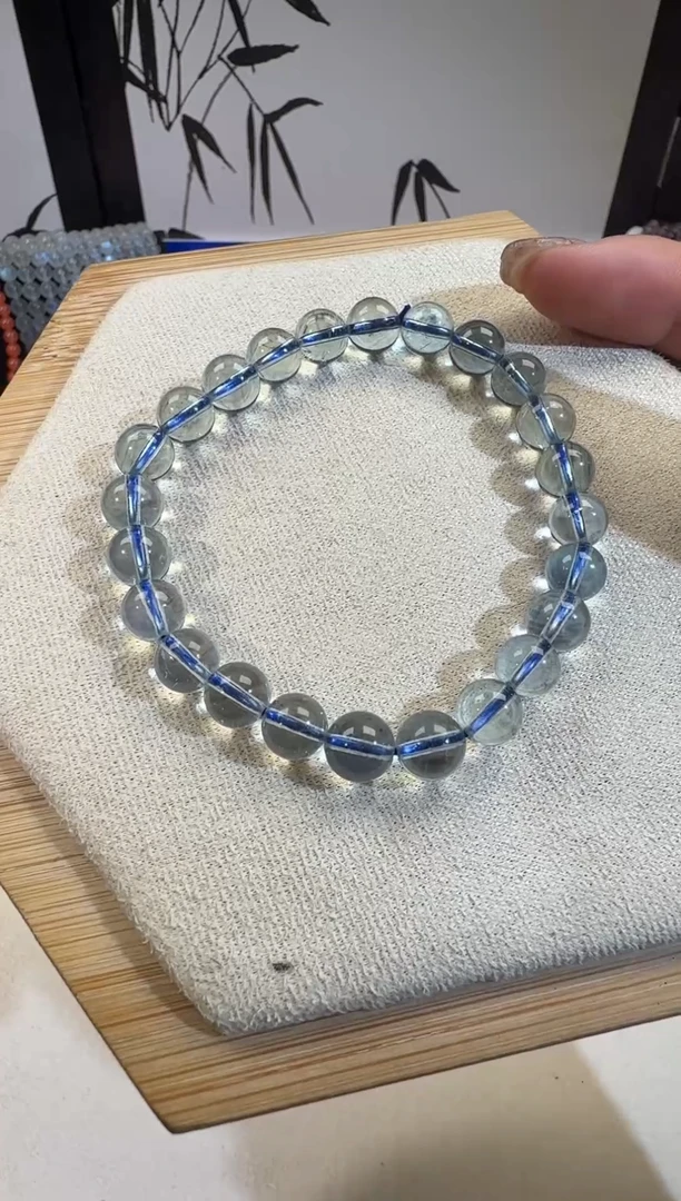 水晶摆件未镶嵌海蓝宝手串