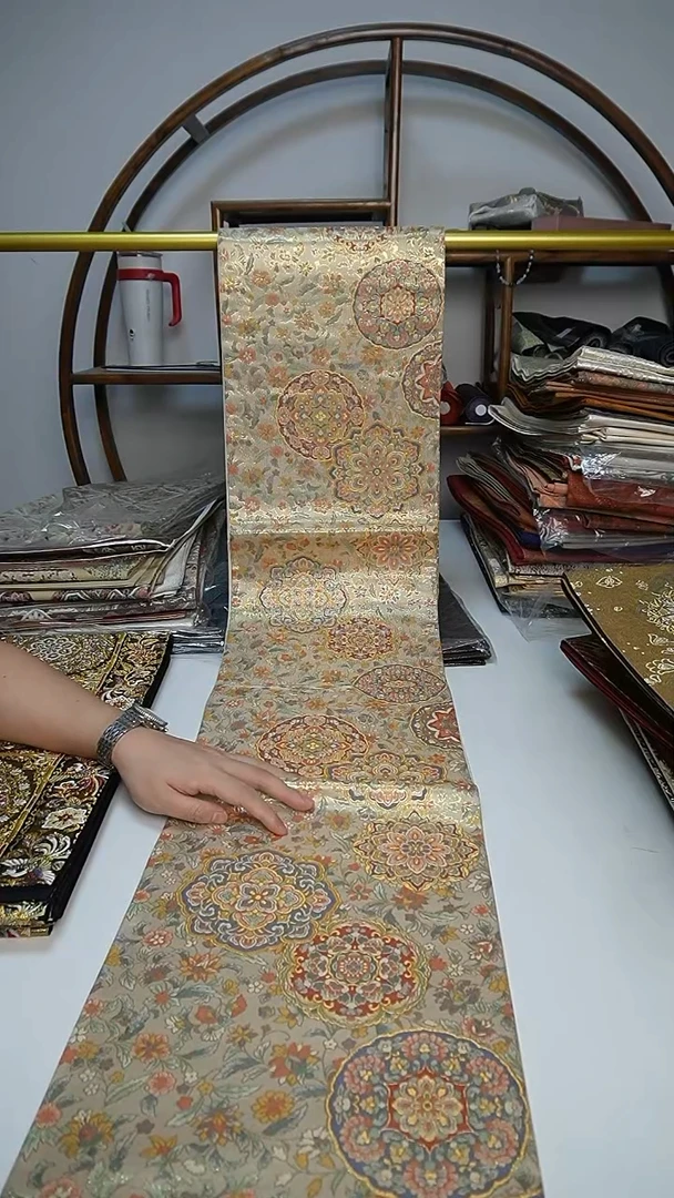 织绣55 宝相花细密织