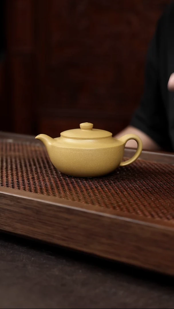 茶壶紫砂黄金段汉扁