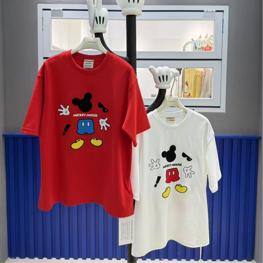 4605南油 BOHAN秀秀家刺绣米奇BH印图T