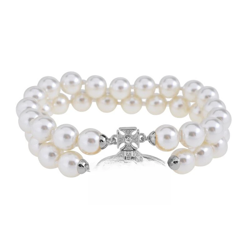 铜合金手链 西后高土星春夏Graz双层磁铁扣珠珠手链S0049