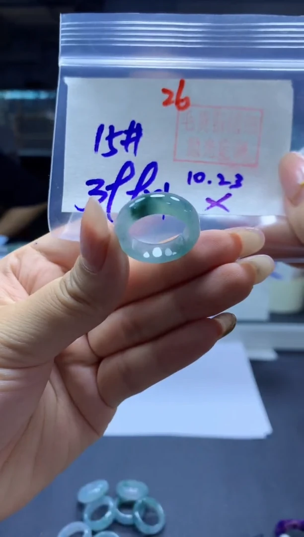 未镶嵌定制翡翠戒圈#399元-毛货需精细抛光