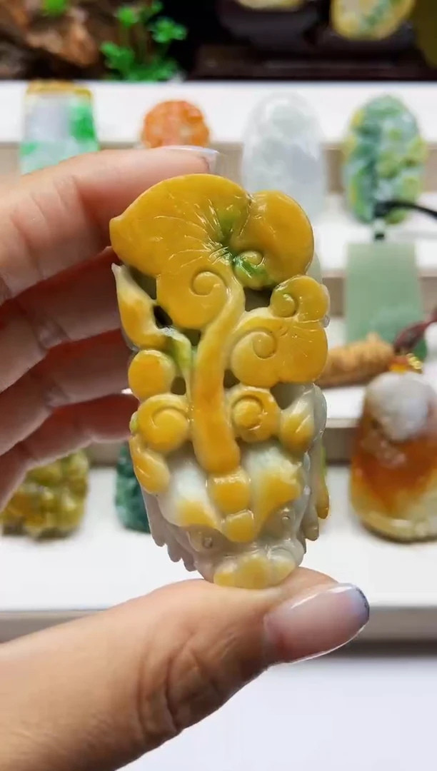 颈饰未镶嵌翡翠翡翠A货