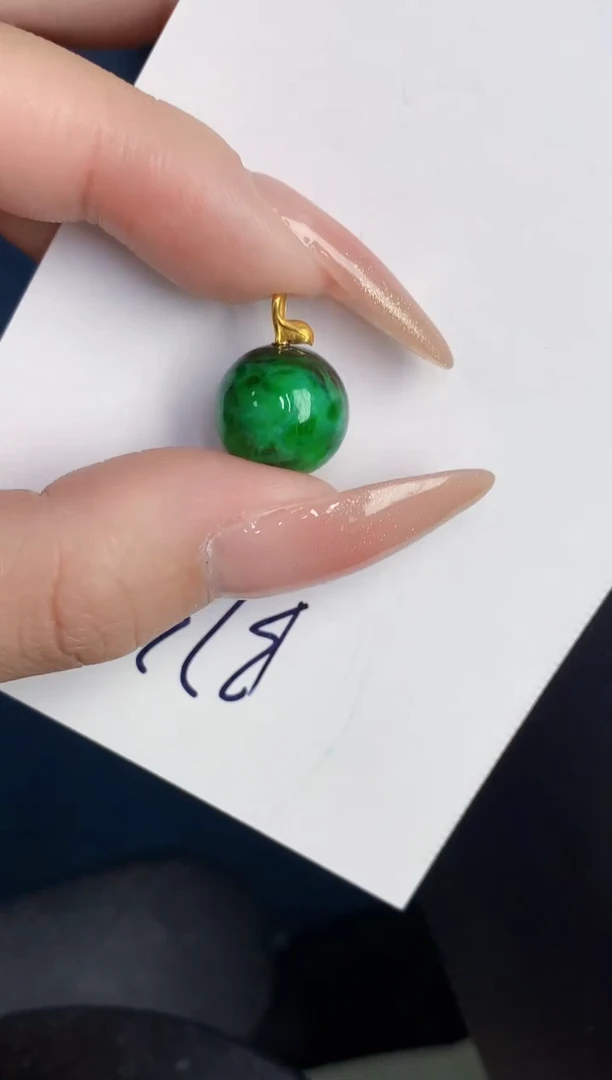 【闪购商品】翡翠颈饰18K金镶嵌000000000