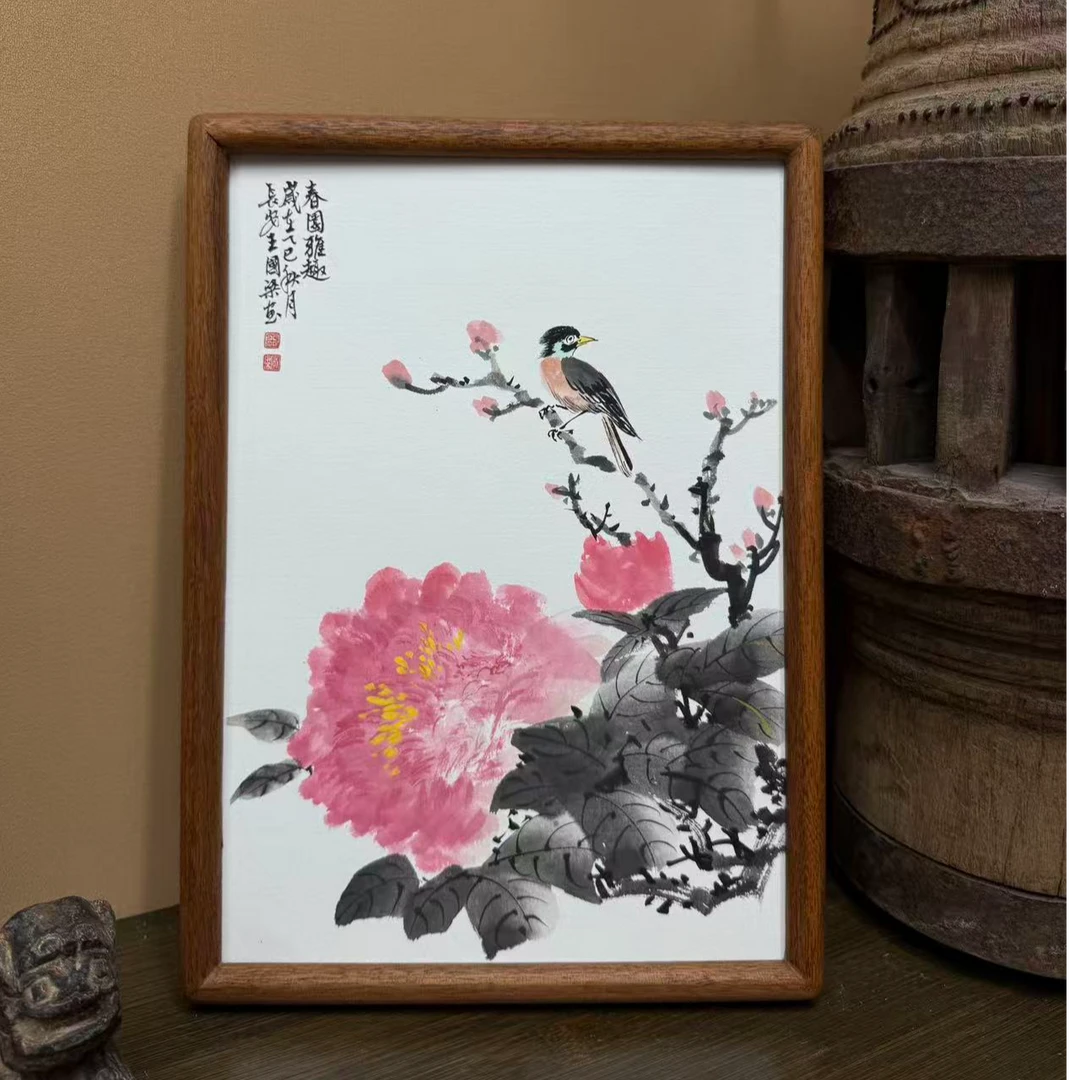 《春园雅趣》23×32花鸟装饰画