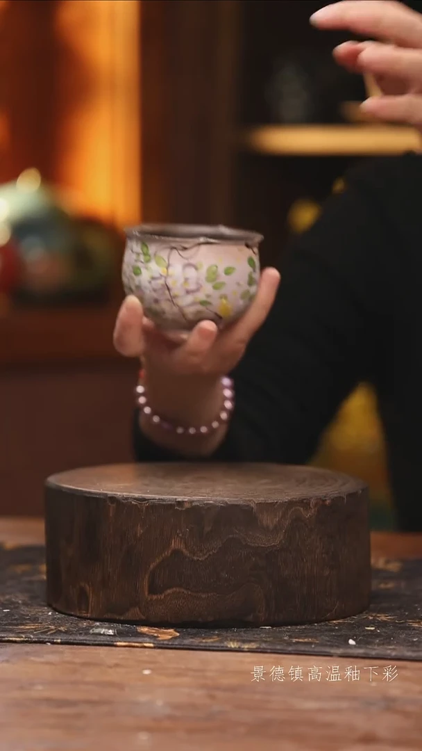 陶瓷景德镇高温釉下手绘陶瓷@L566@