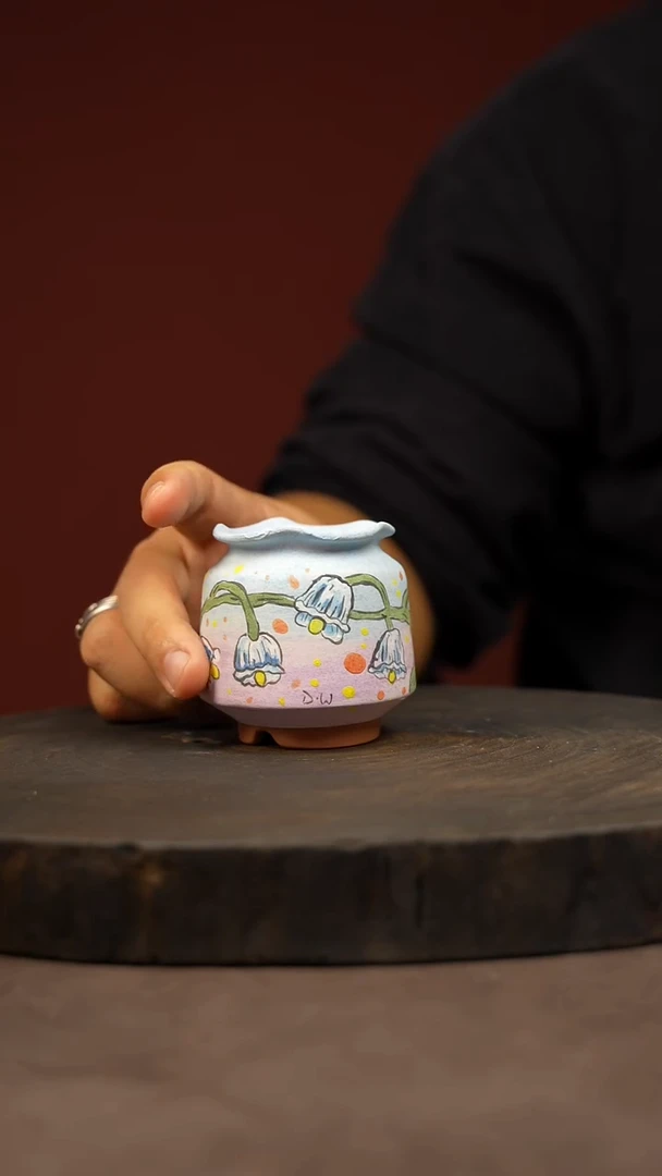 原创国盆煅物多肉花盆