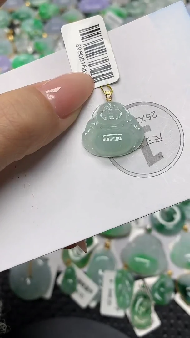 颈饰18K金镶嵌翡翠11111111111
