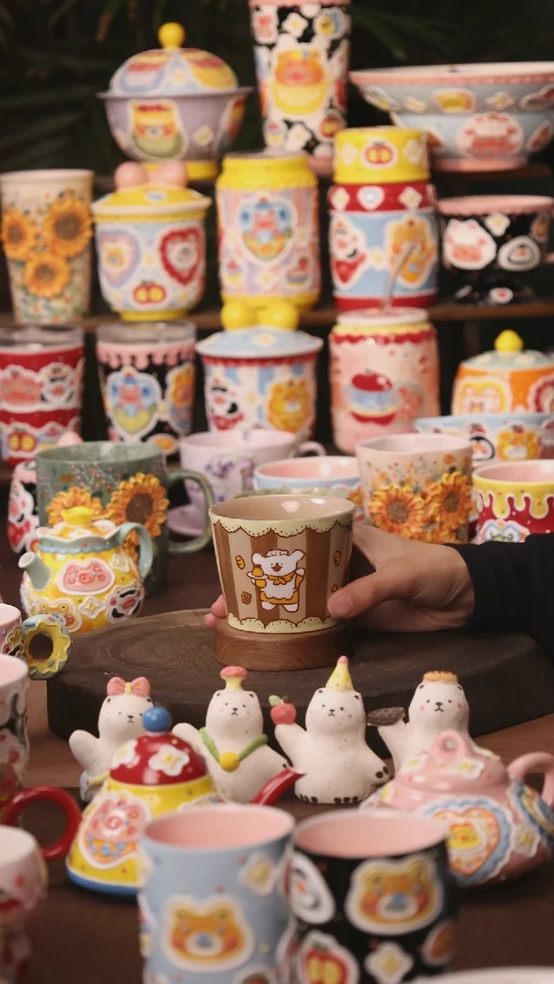 杯子景德镇原创手作陶瓷