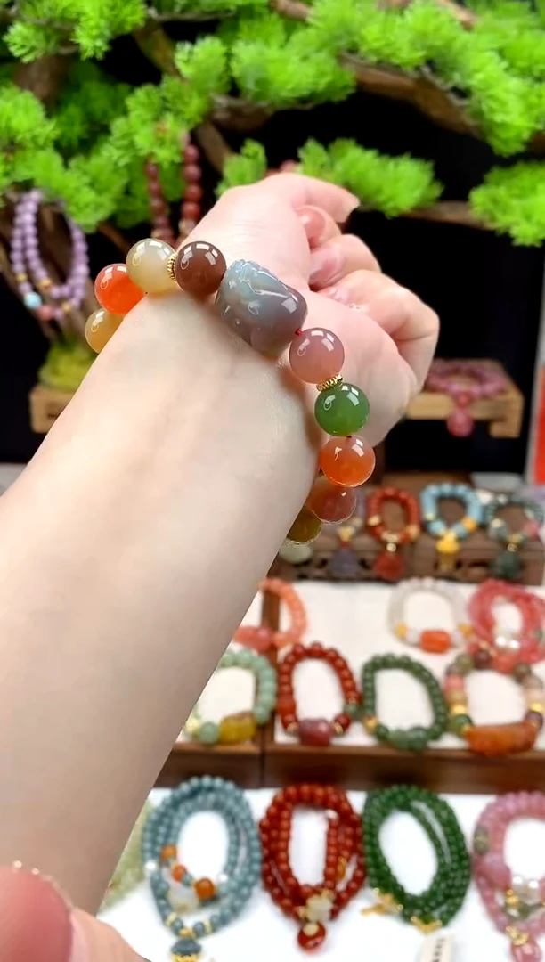 【闪购商品】玛瑙手饰未镶嵌多宝貔貅222