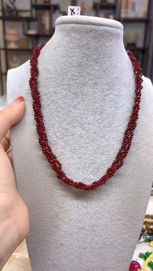 【闪购商品】石榴石颈饰未镶嵌X449