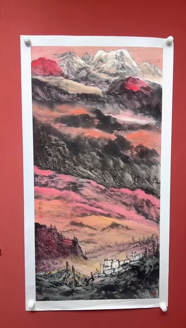 国画宋轲-8平尺-彩墨山水
