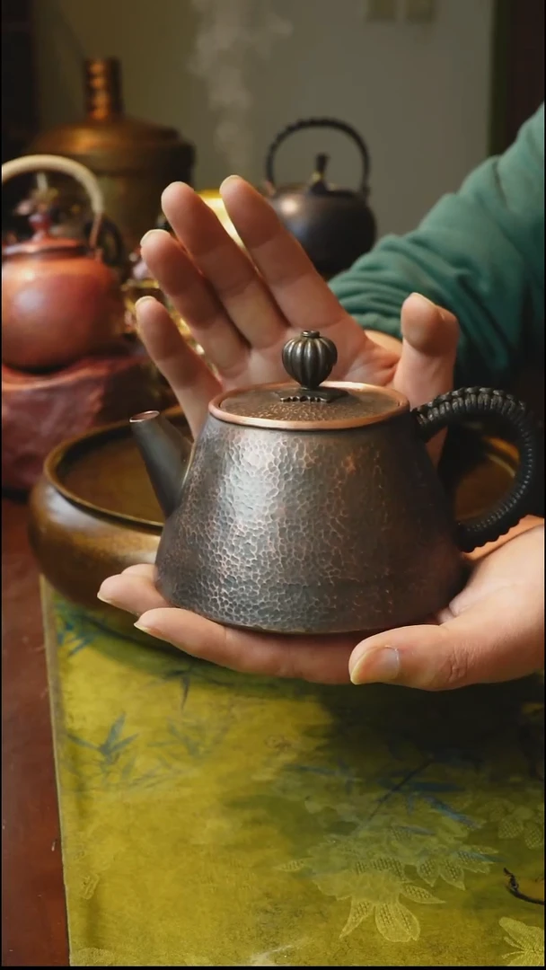 紫铜石瓢壶加厚400毫升单壶