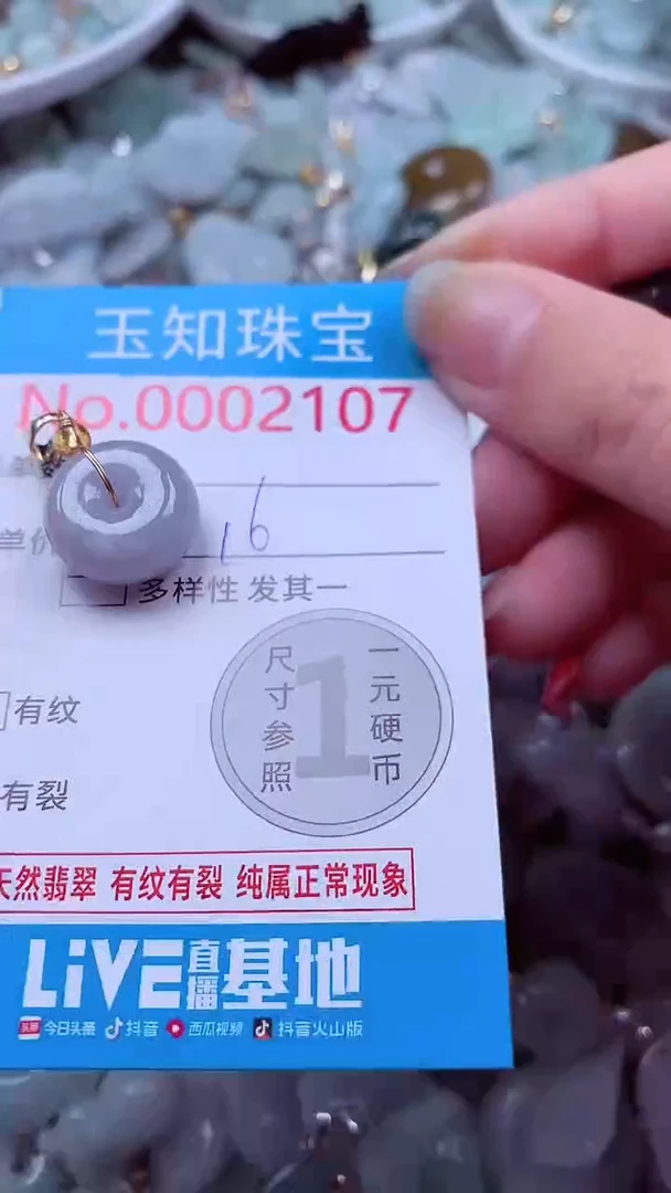 吊坠(不含链)未镶嵌翡翠2107