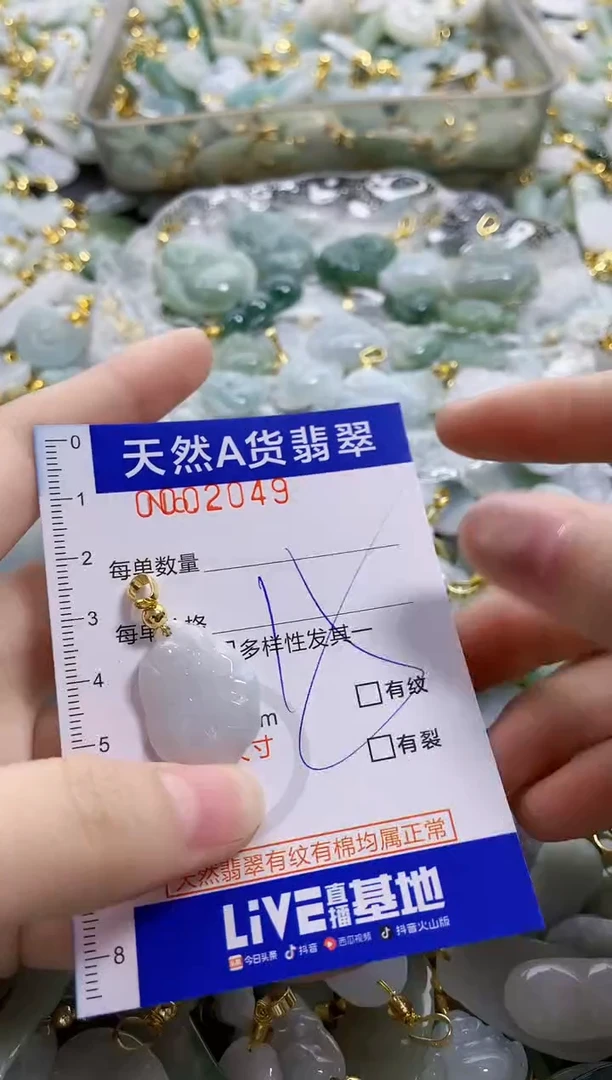 颈饰未镶嵌翡翠纯天然a货翡翠