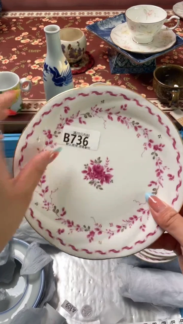瓷片白*兰瓷器瓷器B736