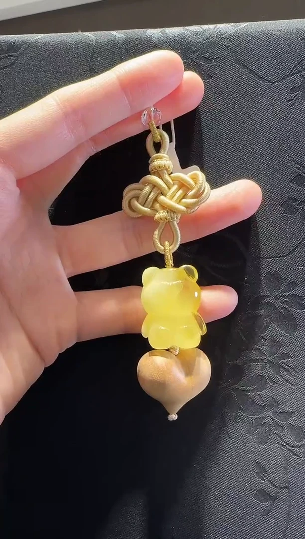 手绳蜜蜡未镶嵌小熊款