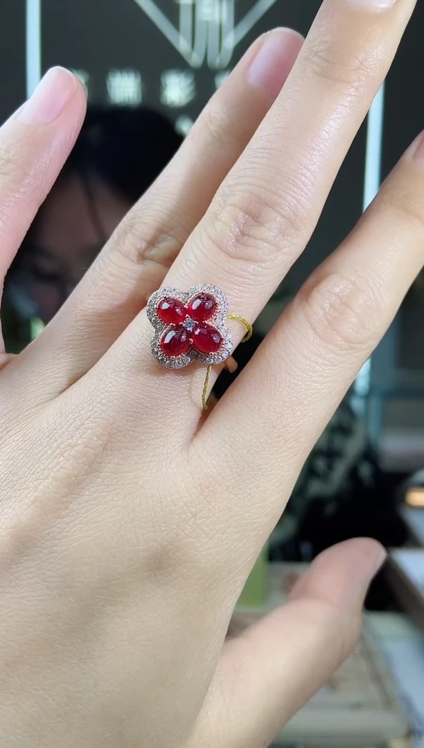 【闪购商品】红宝石手饰银S925镶嵌手饰