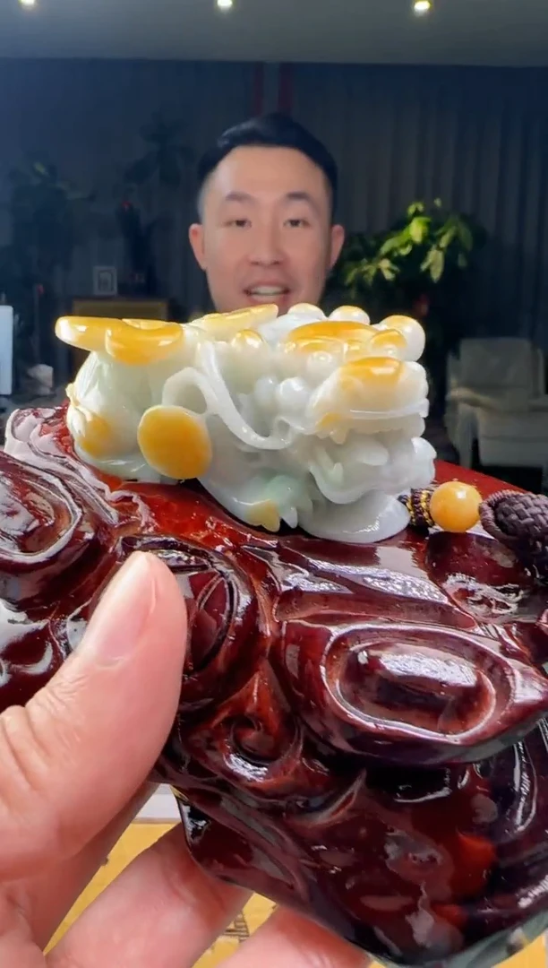 翡翠把件未镶嵌底座XM@@960Q3J07387