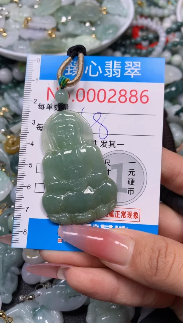 【闪购商品】翡翠颈饰未镶嵌含绳0002886