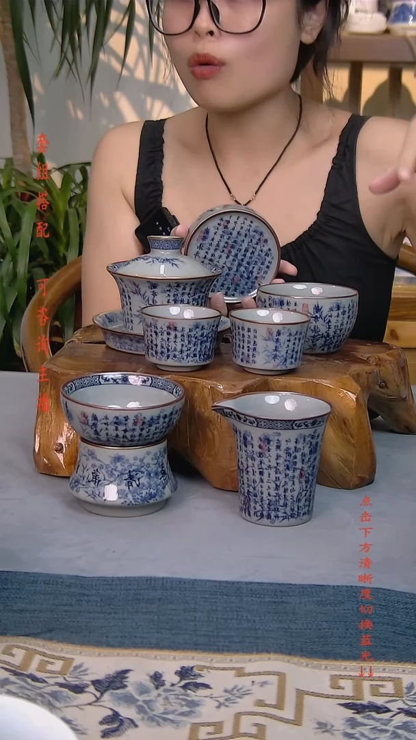 简装家用款7件套 老陶泥开片纹陶瓷茶具