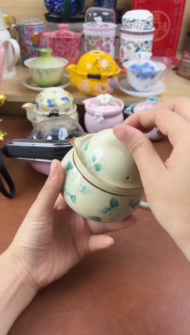 陶陶瓷茶具摆件旅行套组