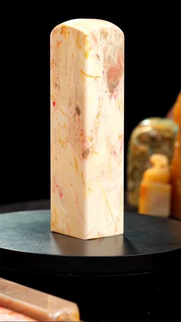 鸡血石瓷白鸡血石