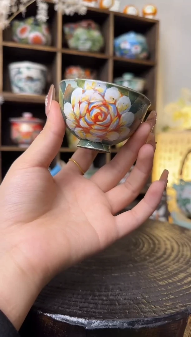 【闪购商品】石一黄玫瑰主人杯杯