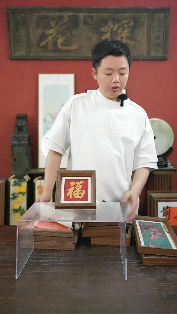 书法手绘5寸摆台-金福--