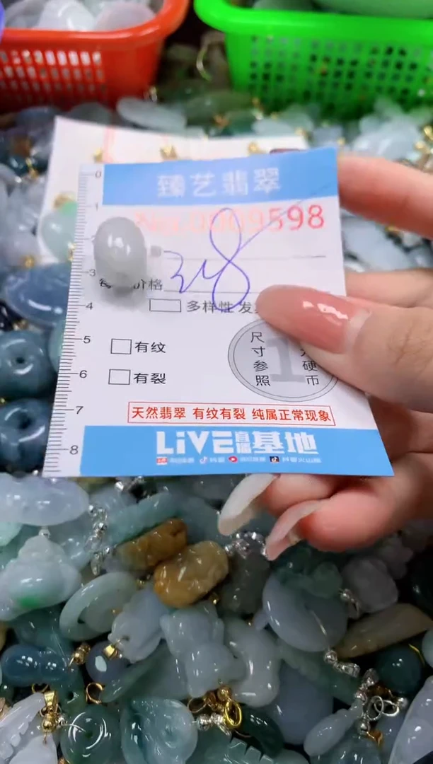 翡翠未镶嵌吊坠(不含链)9598