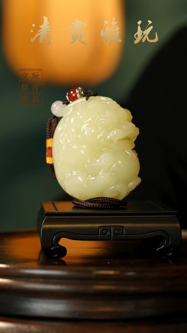 玉《有求必应貔貅》手把件摆件