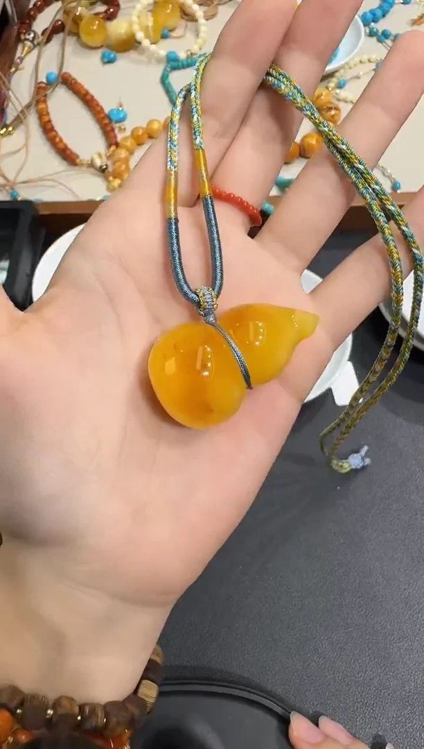 琥珀颈饰未镶嵌X1119-1195-332