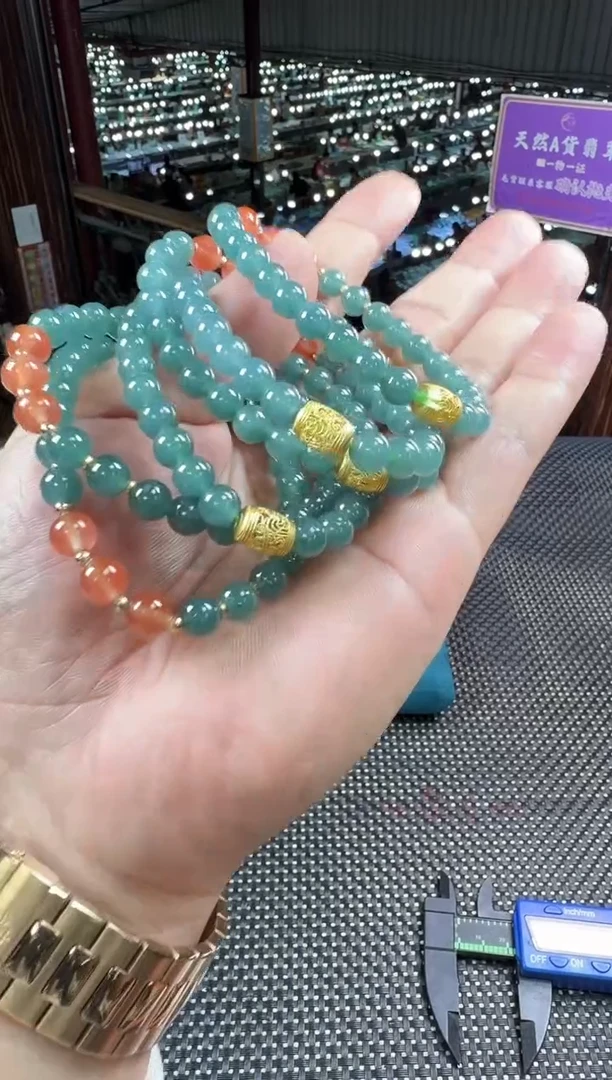 未镶嵌手串翡翠--60452--多样性发其一