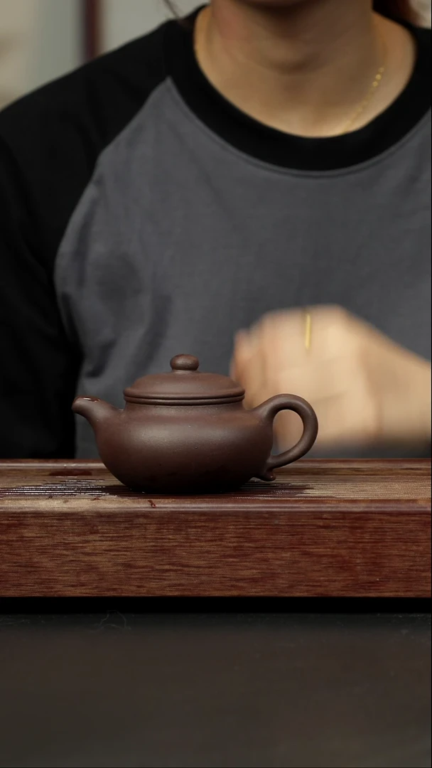 紫砂茶壶老紫泥仿古