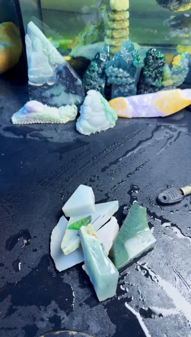 未镶嵌挂件翡翠天然翡翠015