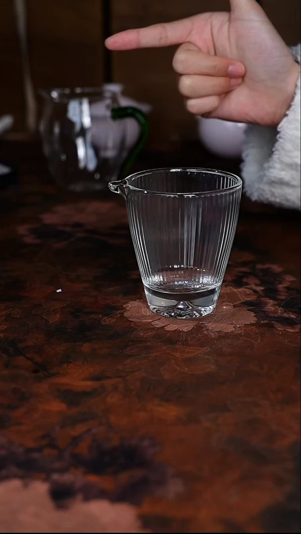 竖纹玻璃陶瓷公道杯