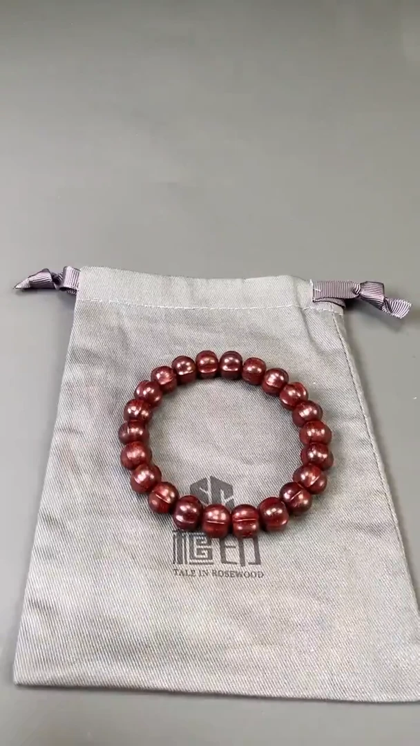 檀香紫檀（小叶紫檀）手串/手链印度小叶 紫檀  鲨鱼背