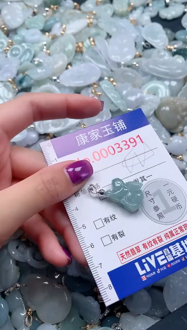颈饰未镶嵌翡翠3391
