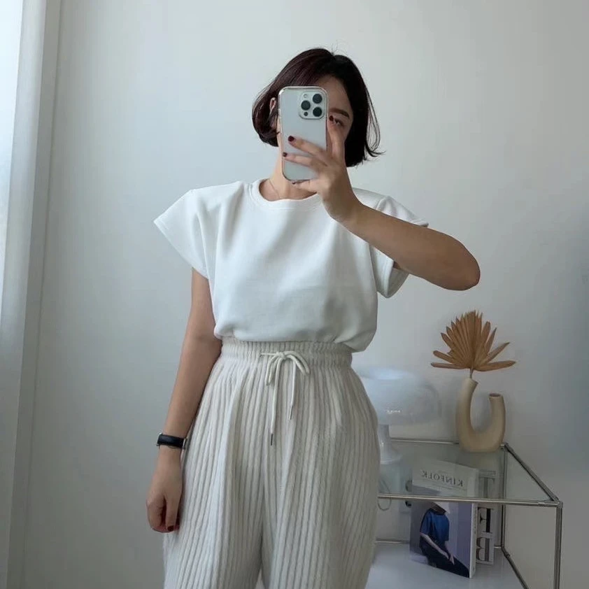 韩国东大门正品阿美韩国女装no退no换加薄绒净版T恤