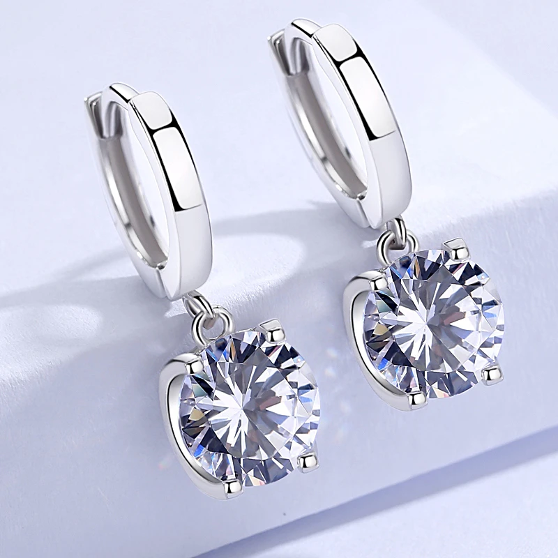 925银合成锆石耳饰 【耳扣】欧美女款气质百搭简约轻奢经典个性精致