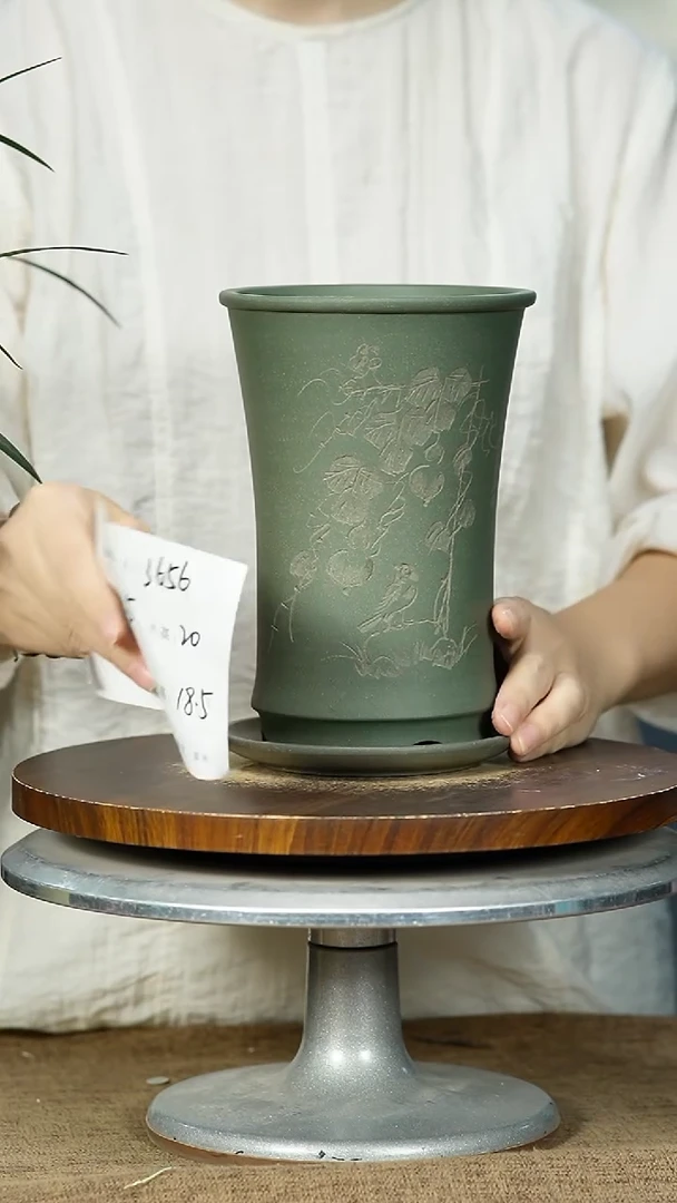 紫砂花盆3656+Z 紫砂花盆紫砂
