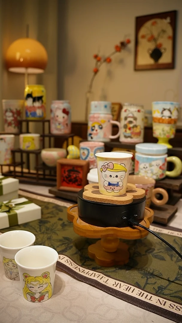 摆件【不带盒子】255高温釉下彩