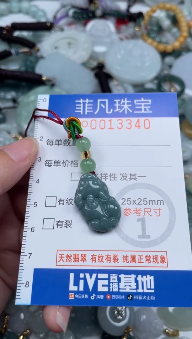 颈饰未镶嵌翡翠13340