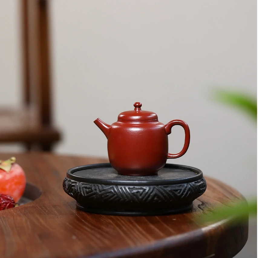 【宫灯｜原矿朱泥】100cc 古法手工制紫砂壶