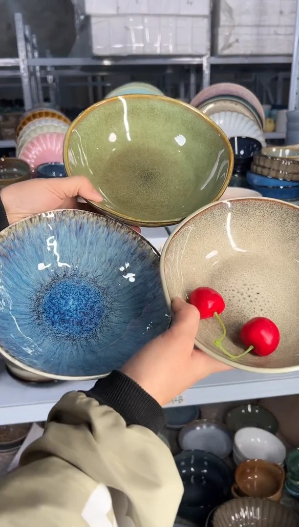 陶瓷外贸尾货瑕疵满20包邮X3 菜碗