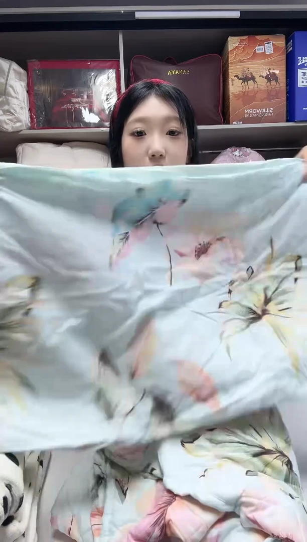 棉150*200cm床笠三件套蓝色花