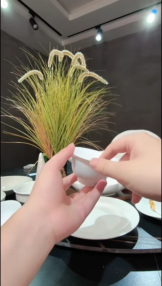 骨瓷茶碗小汤碗精致