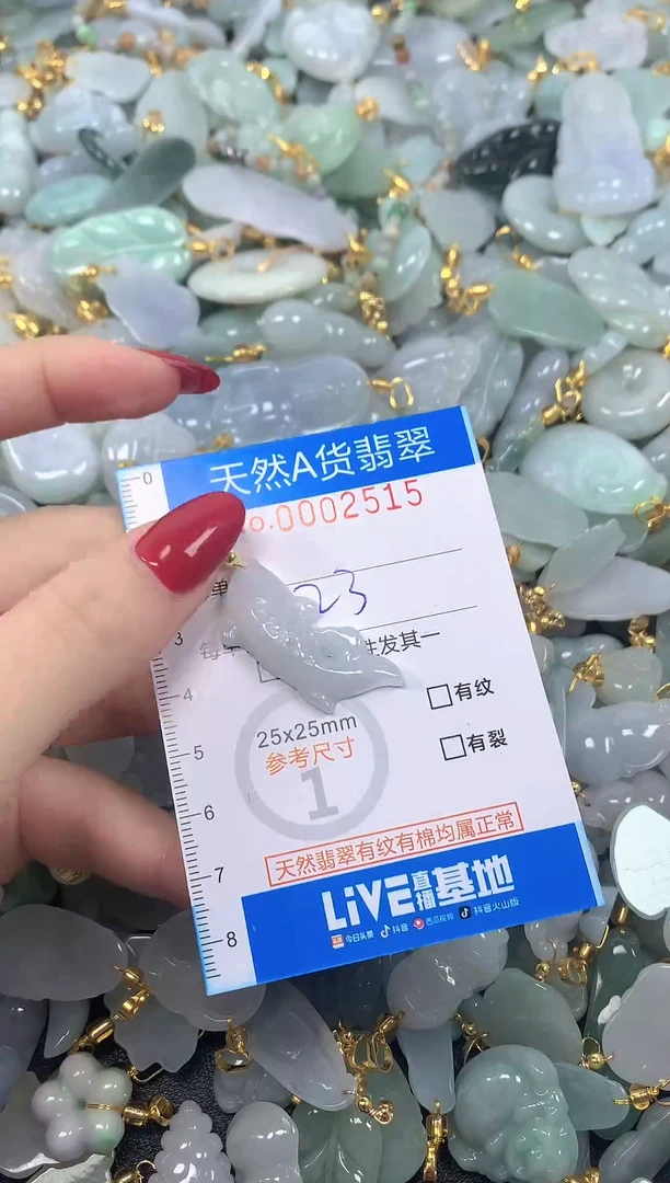 颈饰未镶嵌翡翠净货挂件-2515