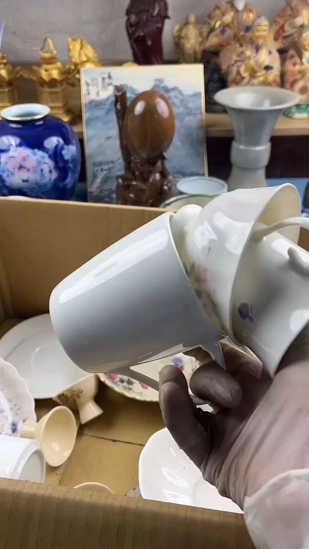 瓷片笑**生英歌瓷器满28包邮