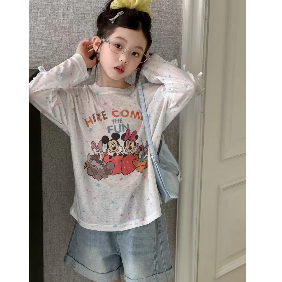 【豪宝贝】2026春夏儿童米奇米妮彩星防晒长袖9369